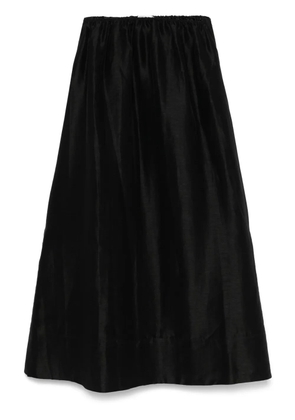 MARK KENLY DOMINO TAN A-line midi skirt - Black
