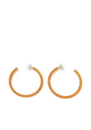 Amina Muaddi Cameron Large Sun hoop earrings - Silver