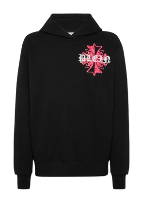 Philipp Plein graphic-print hoodie - Black