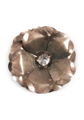 Weekend Max Mara flower-embellished brooch - Gold