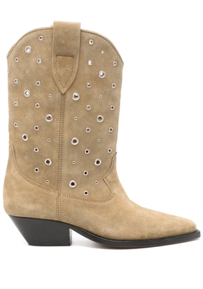 ISABEL MARANT Duerto 40mm boots - Green