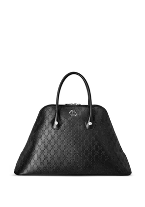 Philipp Plein majestic monogram strass shoulder bag - Black