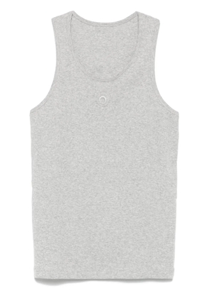 Marine Serre Crescent Moon embroidered top - Grey