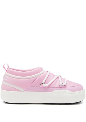 Moon Boot Park Icon logo-print sneakers - Pink