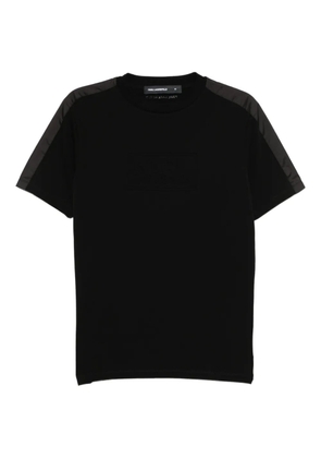 Karl Lagerfeld logo-embossed T-shirt - Black