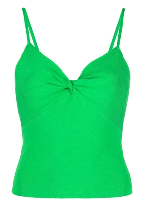alice + olivia Rhona twisted tank top - Green