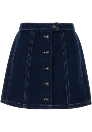 A.P.C. Pipa denim skirt - Blue