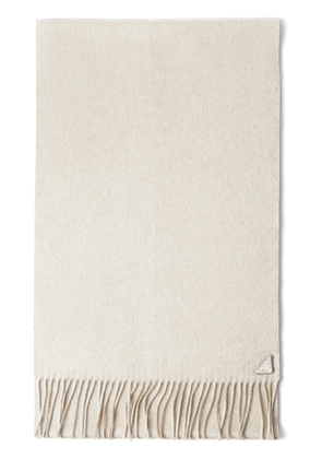 Prada logo scarf - Neutrals