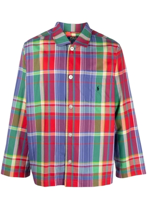 Polo Ralph Lauren plaid-print cotton pajama set - Red