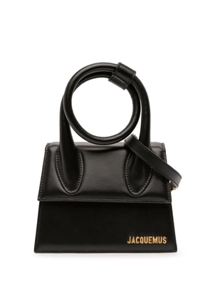 Jacquemus Pre-Owned 2021-2025 Leather Le Chiquito Noeud satchel - Black