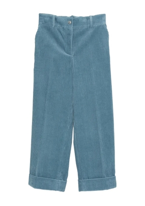 P.A.R.O.S.H. corduroy cuffed trousers - Blue