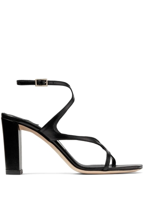 Jimmy Choo Azie 85mm leather sandals - Black