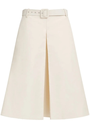 Marni belted midi skirt - White