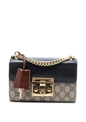 Gucci Pre-Owned 2016-2025 Small GG Supreme Padlock crossbody bag - Brown