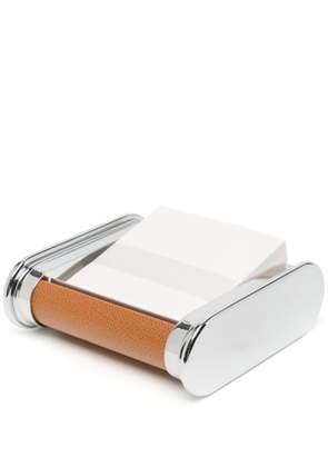 Graf von Faber-Castell Epsom leather notelet box - Silver