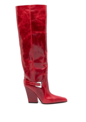 Paris Texas 100mm Jane boots - Red