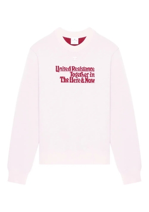 Courrèges jacquard wool sweater - Pink