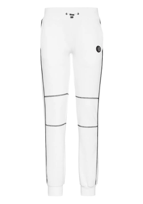 Plein Sport logo-appliqué track pants - White