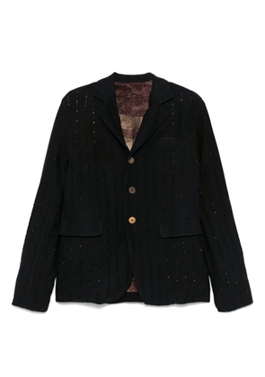 CHIAHUNG SU distressed blazer - Black