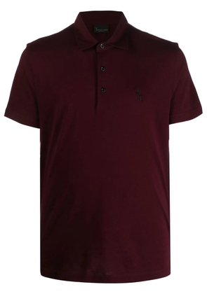 Billionaire logo-print cotton polo shirt - Purple
