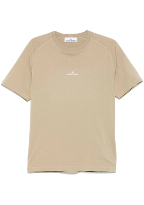 Stone Island organic-cotton jersey T-shirt - Neutrals