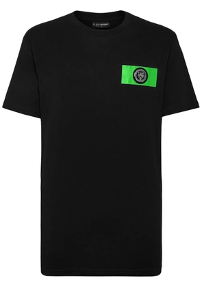 Plein Sport SS logo-patch cotton T-shirt - Black