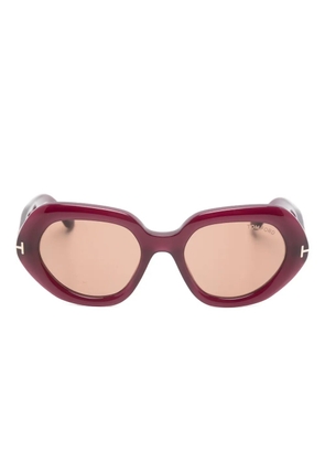 TOM FORD Eyewear April-02 geometric-frame sunglasses - Red