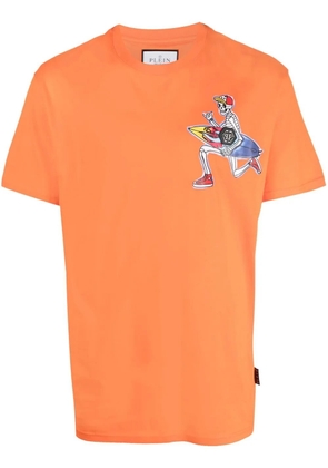 Philipp Plein Hawaii graphic-print cotton T-shirt - Orange