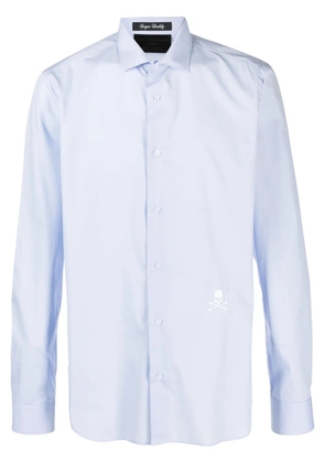 Philipp Plein Sugar Daddy cotton shirt - Blue