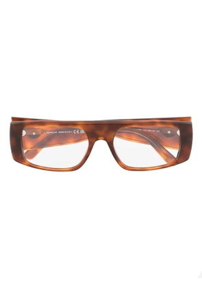 Moncler Eyewear tortoiseshell-effect glasses - Brown
