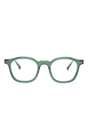 Matsuda rectangle-frame glasses - Green