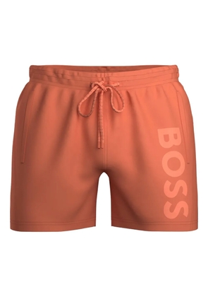 BOSS logo drawstring shorts - Orange