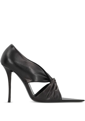 Saint Laurent leather heeled pumps - Black
