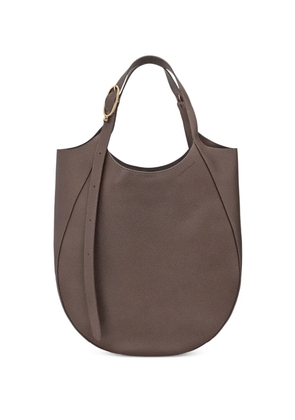 Longchamp Le Foulonné XL leather tote bag - Brown