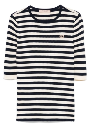 TWINSET striped short-sleeve T-shirt - Blue