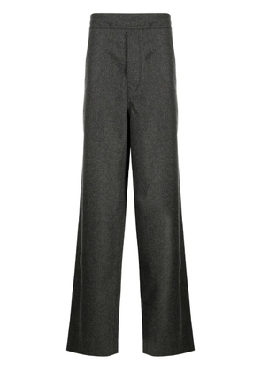 UNIFORME drawstring-fastening straight-leg trousers - Grey
