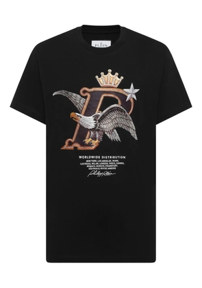 Philipp Plein eagle cotton T-shirt - Black