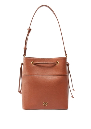 PINKO Love Birds bucket bag - Brown