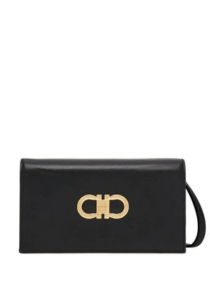 Ferragamo Double Gancini leather mini bag - Black