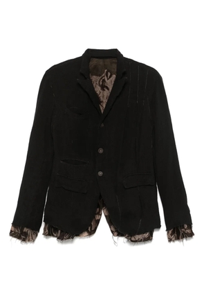 CHIAHUNG SU raw-cut blazer - Black