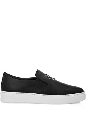 Philipp Plein slip-on leather sneakers - Black