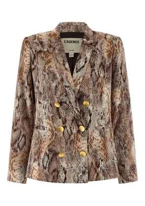 L'Agence Colin double-breasted blazer - Brown