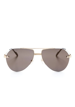 Cartier Eyewear Première de Cartier pilot-frame sunglasses - Gold