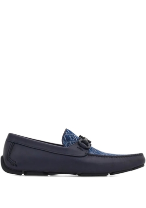 Ferragamo Gancini-plaque loafers - Blue