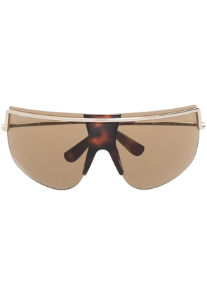 Max Mara Eyewear oversized frameless sunglasses - Brown