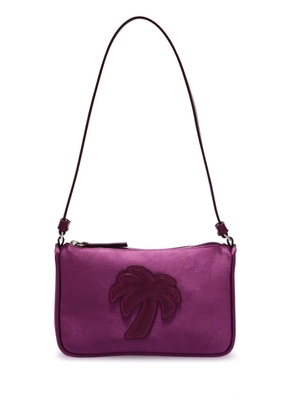 Palm Angels Palm-motif satin shoulder bag - Purple