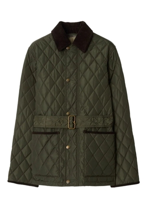 Burberry diamond-quilted jacket - Green
