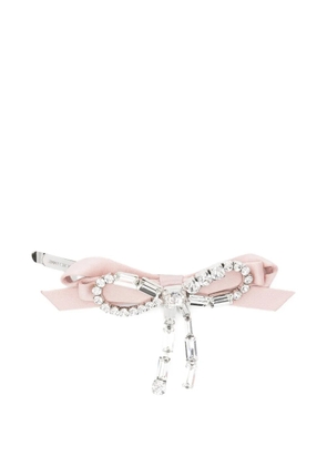 Jimmy Choo crystal-bow hair clip - Pink