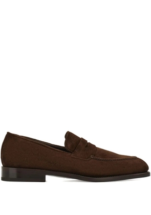 Ferragamo Tramezza double-seam penny loafers - Brown
