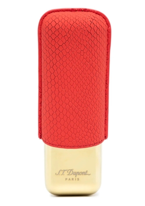 S.T. Dupont snakeskin-effect cigar case - Red